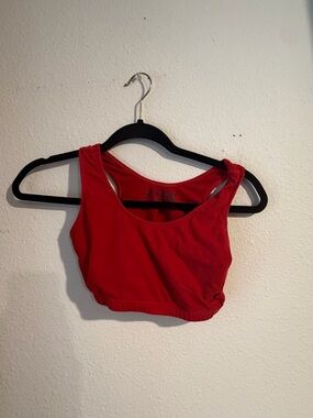 Fruit of the Loom Red Cropped Tank Camisole